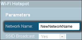 Enter the new Network Name