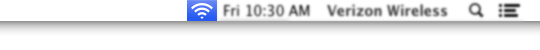 Macintosh desktop menu bar, Wi-Fi icon