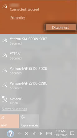 Network & Internet with Wi-Fi networks