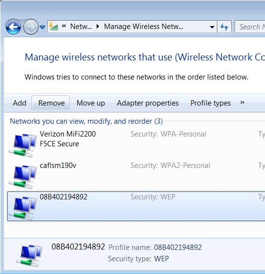ManageWirelessNetworks 1.12 download the new version for windows