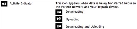 Display Icons view Activity Indicator