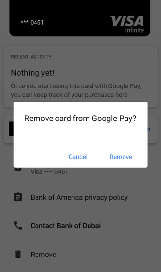 Google Pay - Remove a Card | Verizon Wireless