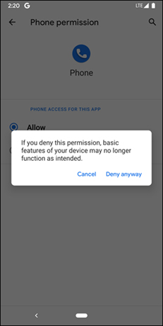 App Permissions Screen App Permissions Screen