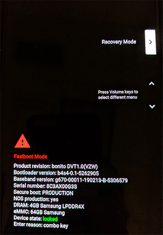 Android Recovery Screen With Recovery Mode