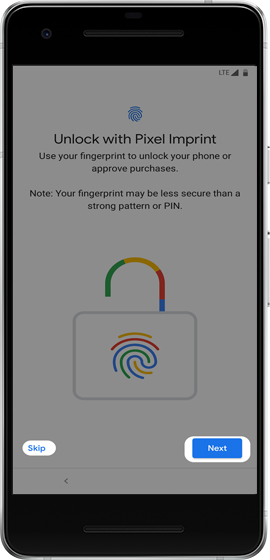 setup fingerprint