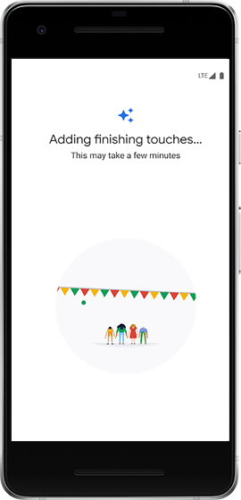 Finished screen
