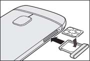 Insert SIM into tray
