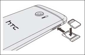 Insert memory card