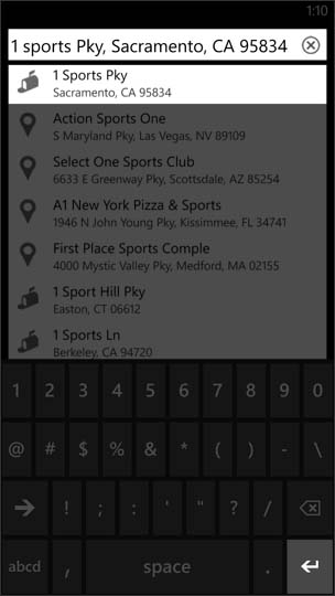 Search or Address Field