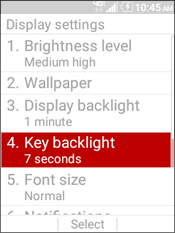 Select Key Backlight