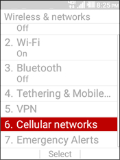 Select Cellular Networks