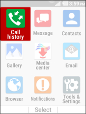 Select Call History