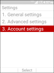 Select Account Settings