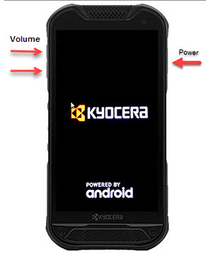 Volume and power button