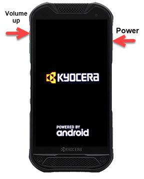 Volume and power button Volume up and power button