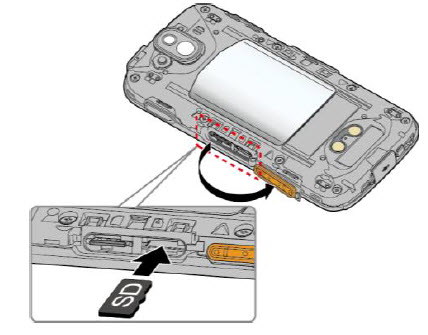 Kyocera DuraForce PRO with Sapphire Shield - Insert SD / Memory Card ...