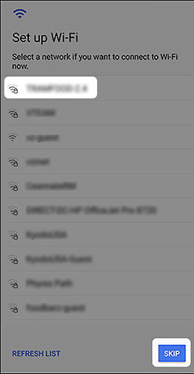 Configura Wi-Fi