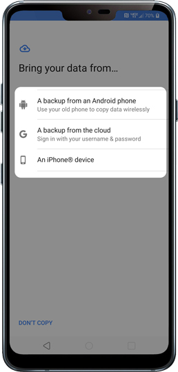 Tap an Option
