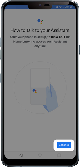 Tap Continue