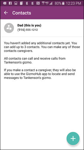 Gizmo add contact