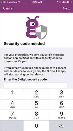 Ingresa un código de seguridad