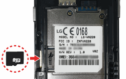 Insert sd / memory card