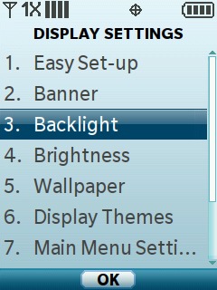 Selecciona Backlight