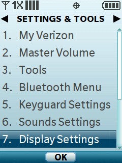 Selecciona Display Settings
