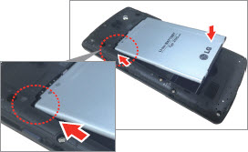 Insert battery