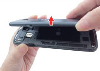 Remove battery cover