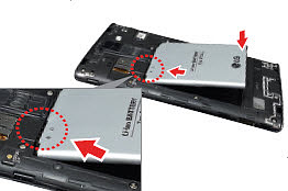 Insert battery