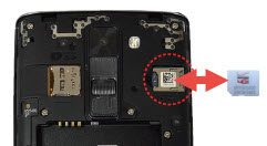 Insert SIM card