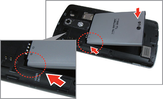 Installing the battery
