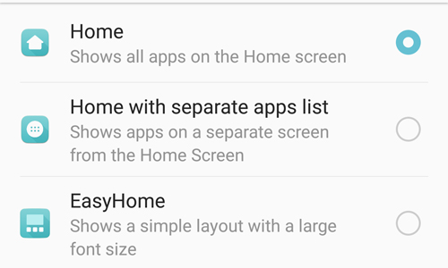 home mode.