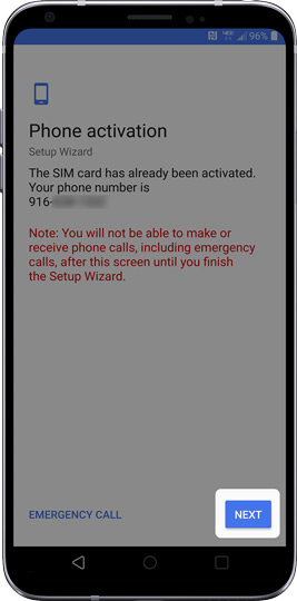 Phone activation Phone activation