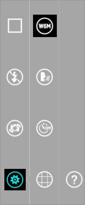 Tap the Camera Resolution Icon