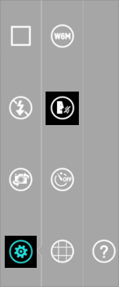 Tap the Cheese Shutter Icon