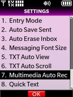 Select Multimedia Auto Receive
