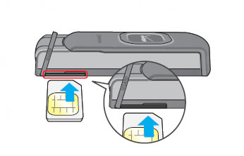 Insert SIM card