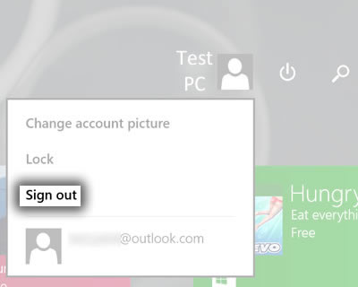 Press Current User Picture