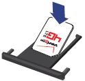 Insert SIM card into tray