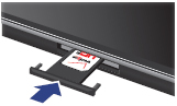 Push SIM tray into phone