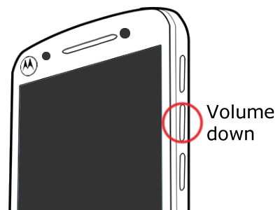 Volume down button