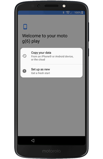Copy your data screen
