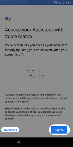 Voice match Voice match