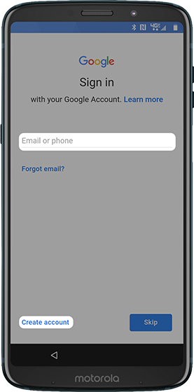 Google sign in
