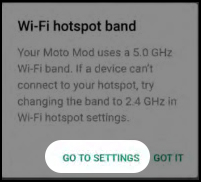 Wifi hotpot band