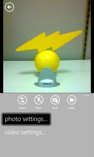 Select photo settings