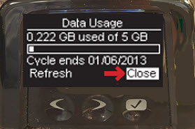 Close Data Usage
