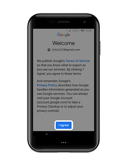 Google welcome